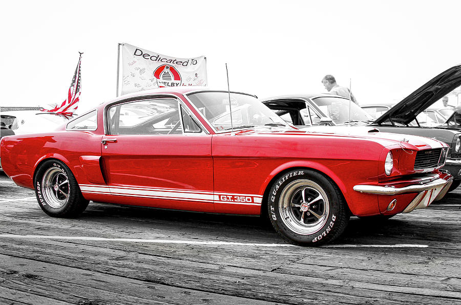Red Ford Mustang Shelby G T 350 Photograph by Gene Parks