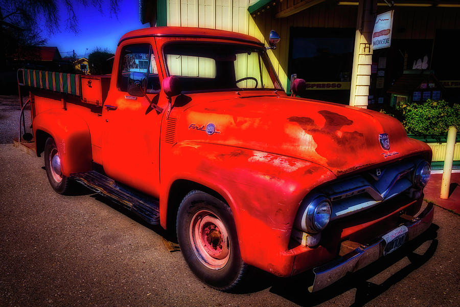 Red Ford Pick Up Photograph by Garry Gay