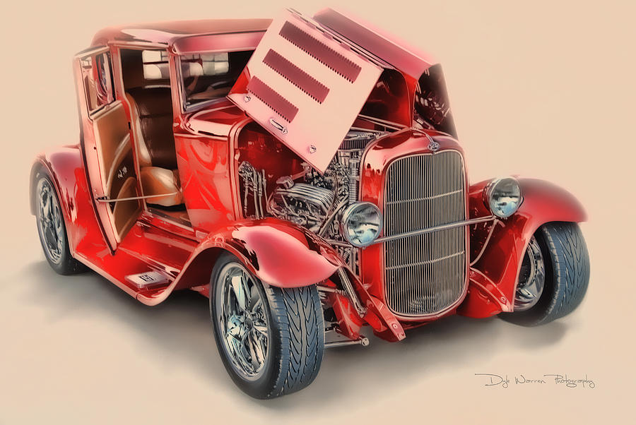 Red Ford Roadster Photograph by Dyle   Warren