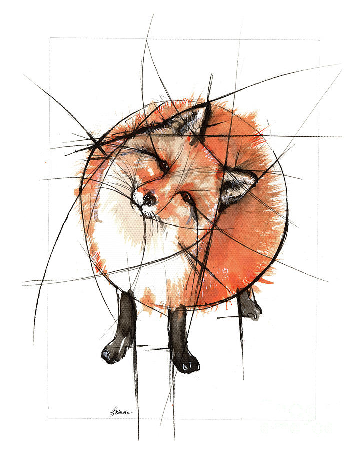 Red Fox 2018 05 30 Painting by Ang El