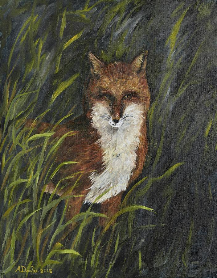 Red Fox Painting by Allan Drake - Fine Art America