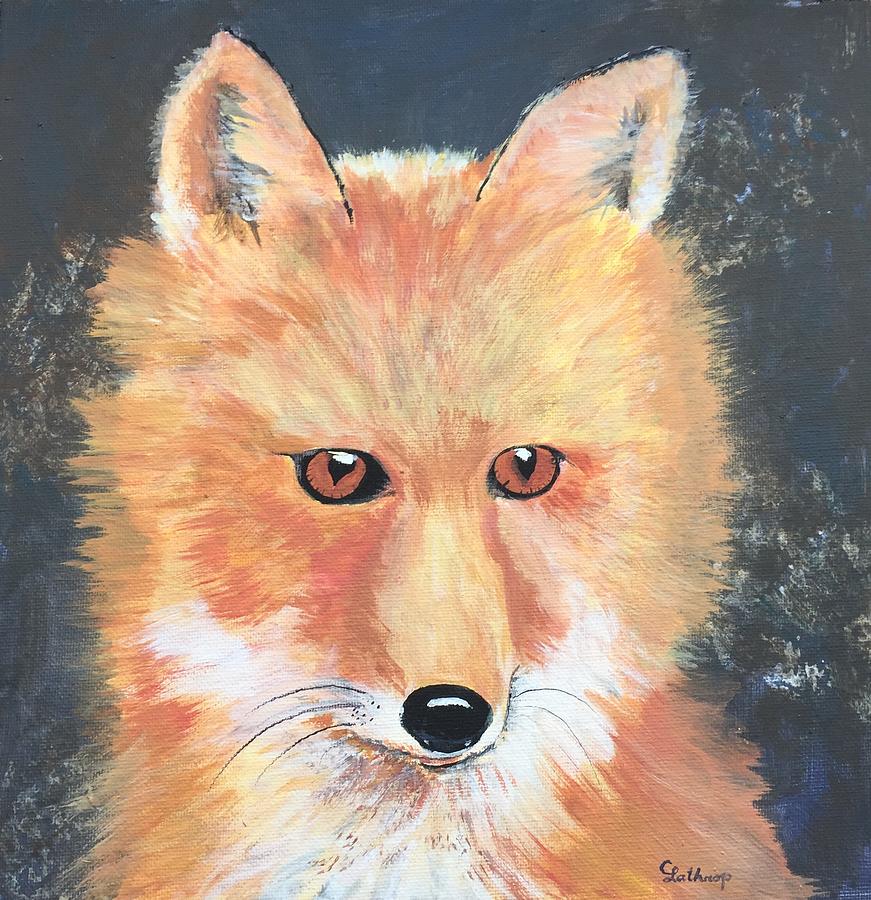 Red Fox Painting by Christine Lathrop