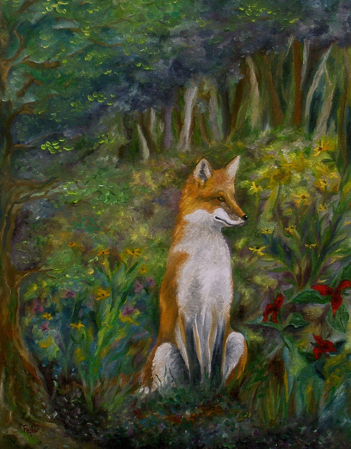 Red Fox Painting by FT McKinstry