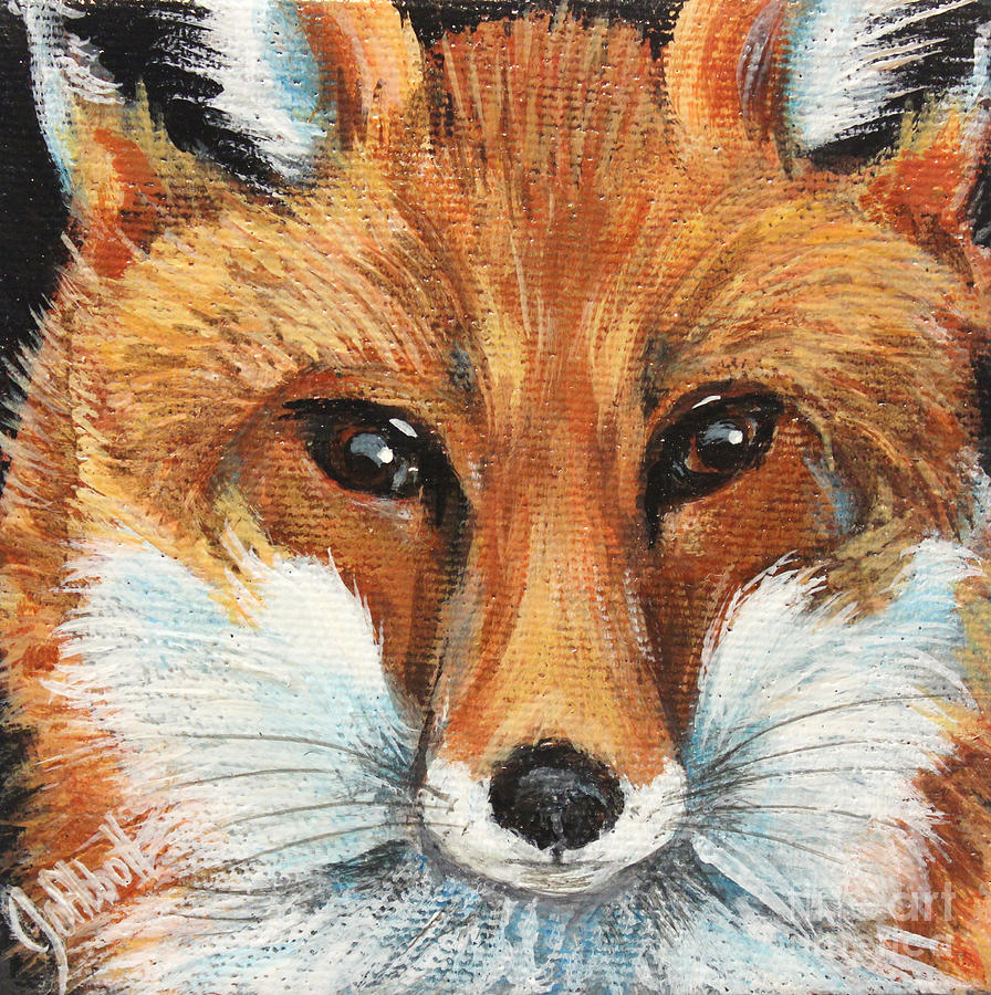 Red Fox Painting by Joanne Abbott