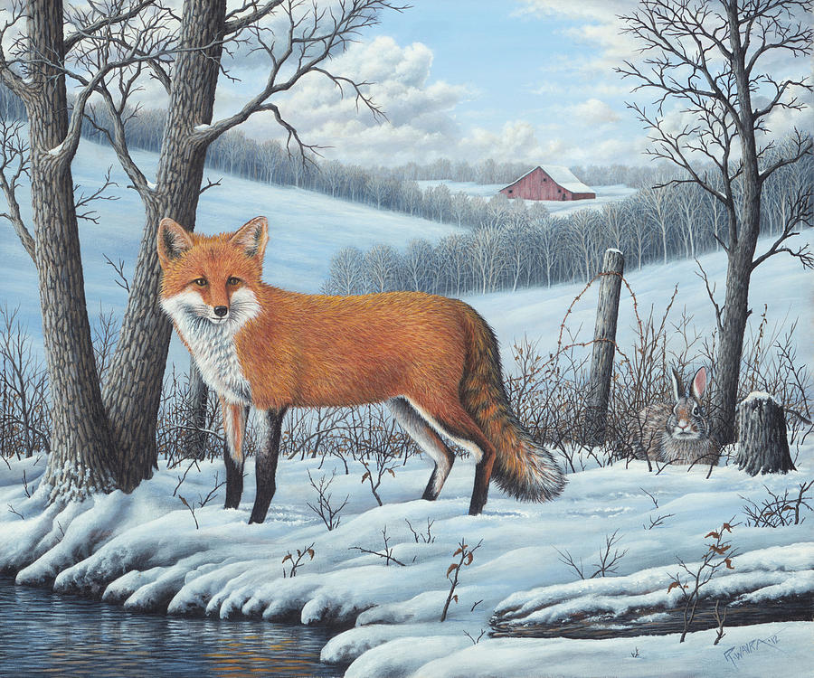 Red Fox Painting