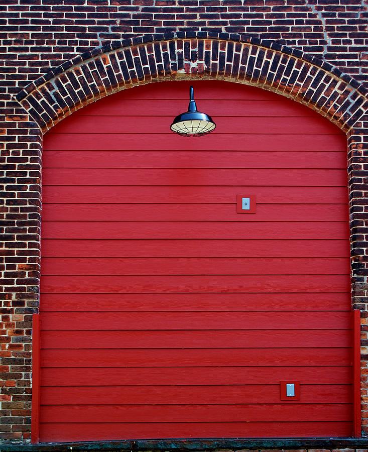 Red Freight Door Photograph by Cynthia Guinn