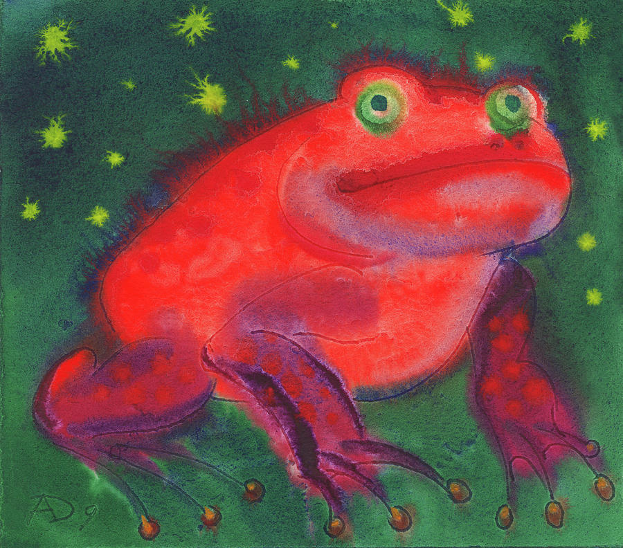 Red Frog Painting