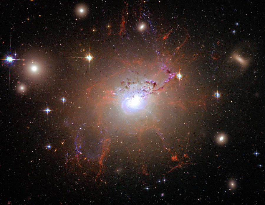 Red Galaxy NGC 1275 Space Image Photograph by Matthias Hauser