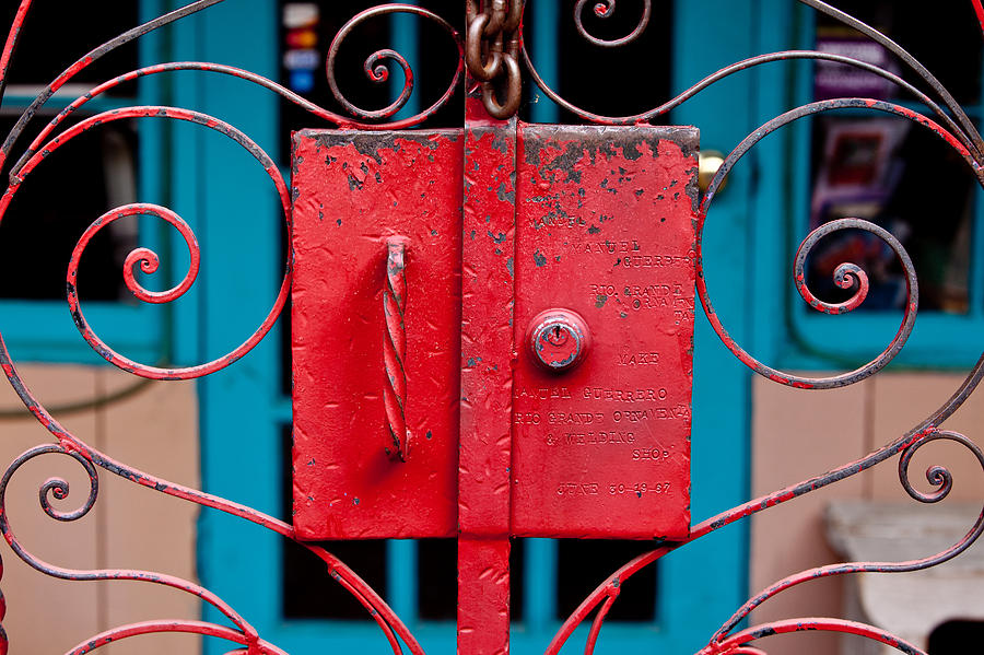 Red Gate in Santa Fe Photograph by Art Block Collections