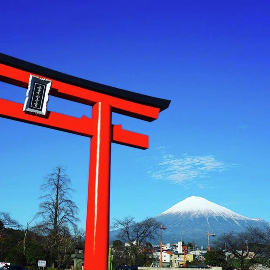 Red Gate To Shrine,blue Sky And Photograph by Arare Chan