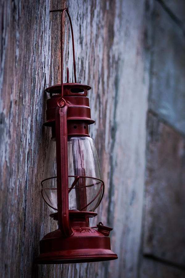 Red Glass Lantern  Photograph by Terry DeLuco