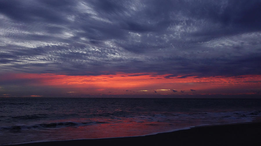 Red Glow Sunrise Delray Beach Photograph by Lawrence S Richardson Jr
