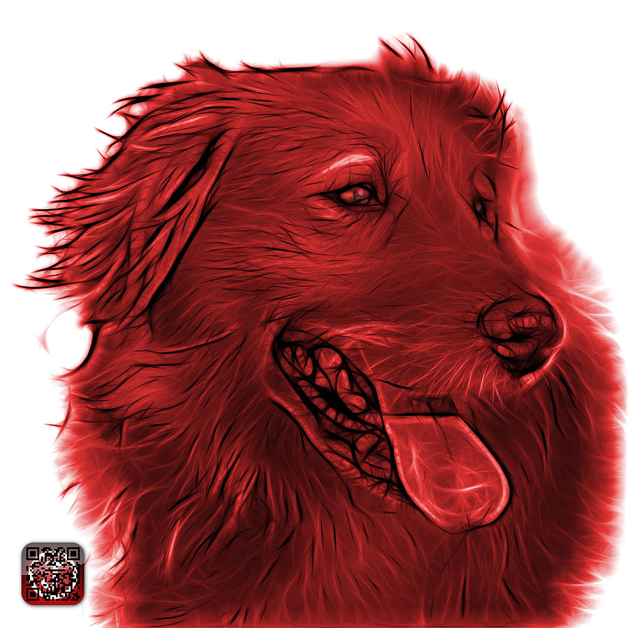 Red Golden Retriever - 4057 WB Painting by James Ahn