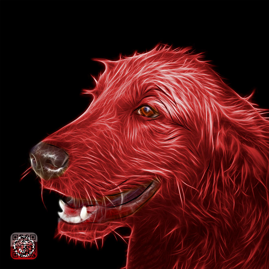 Red Golden Retriever Dog Art- 5421 - BB Painting by James Ahn