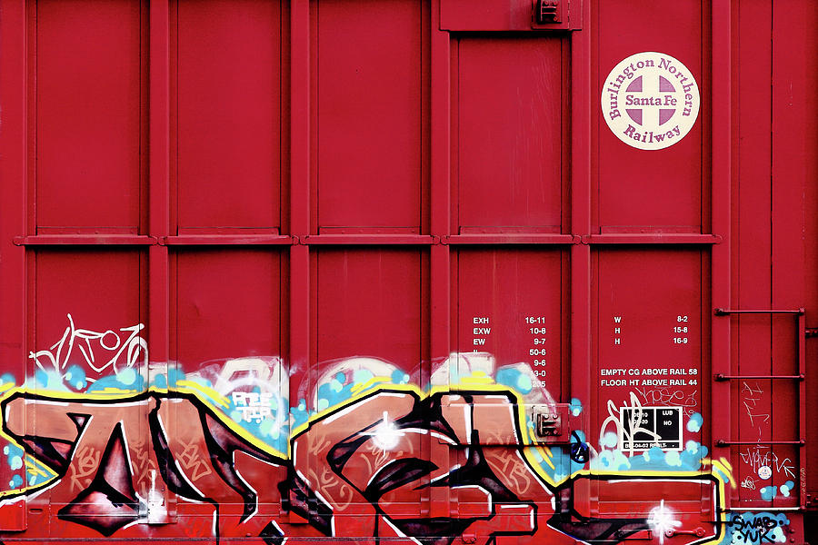 Red Graffiti Photograph by Todd Klassy