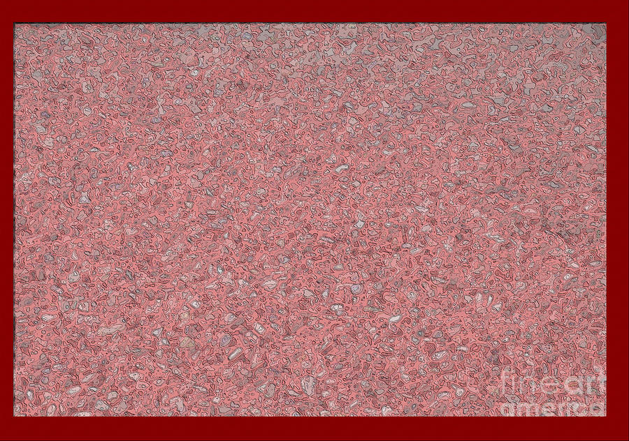 Red Gravel Paint Digital Art by Donna L Munro