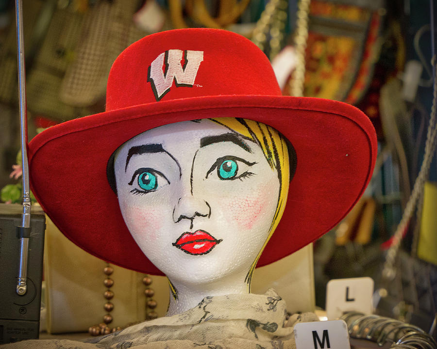 Red hat on Mannequin Head Photograph by Steven Ralser