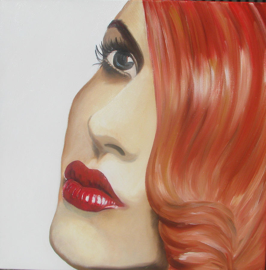 Portrait Painting - Red Head by Gay Henderson