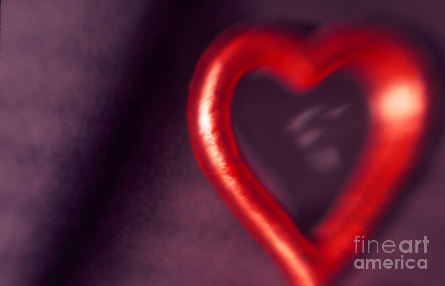 Red Photograph - Red Heart Mirror by Tamarra Tamarra Red Photograph - Red Heart Mirror by Tamarra Tamarra