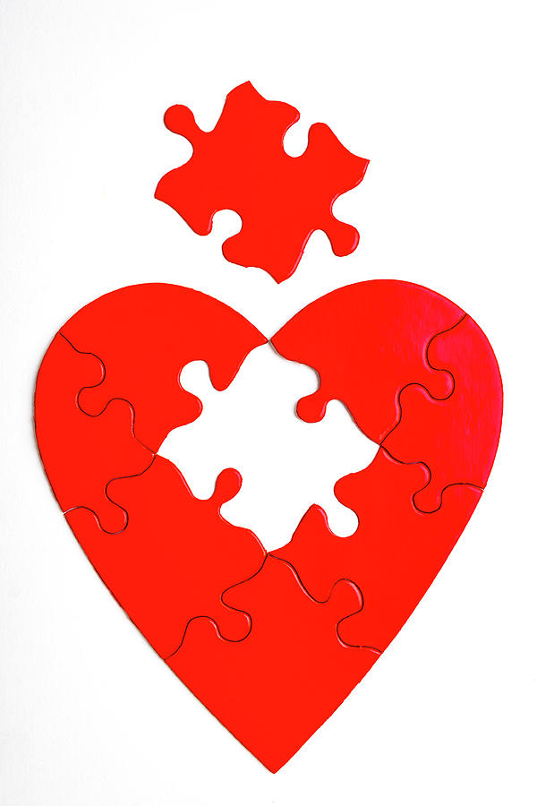 Red Heart Puzzle Photograph by Garry Gay - Fine Art America