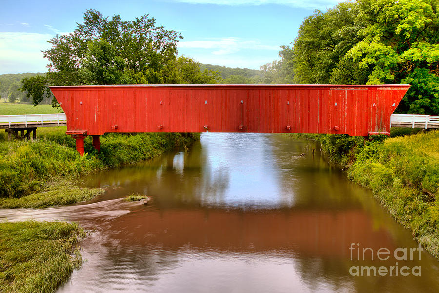 Bridge Photograph - Red Hogback Reflections by Adam Jewell