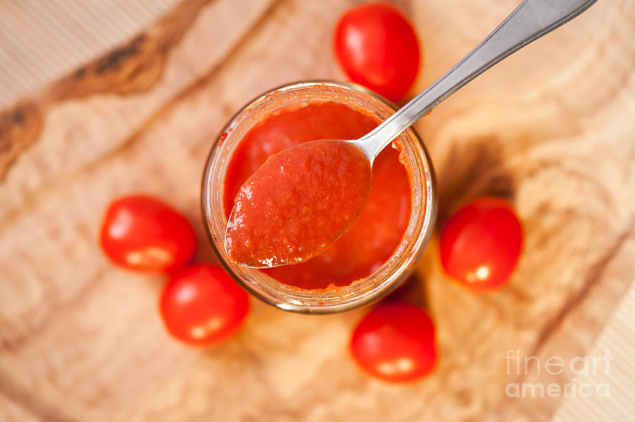 Red Homemade Tomato Ketchup Photograph