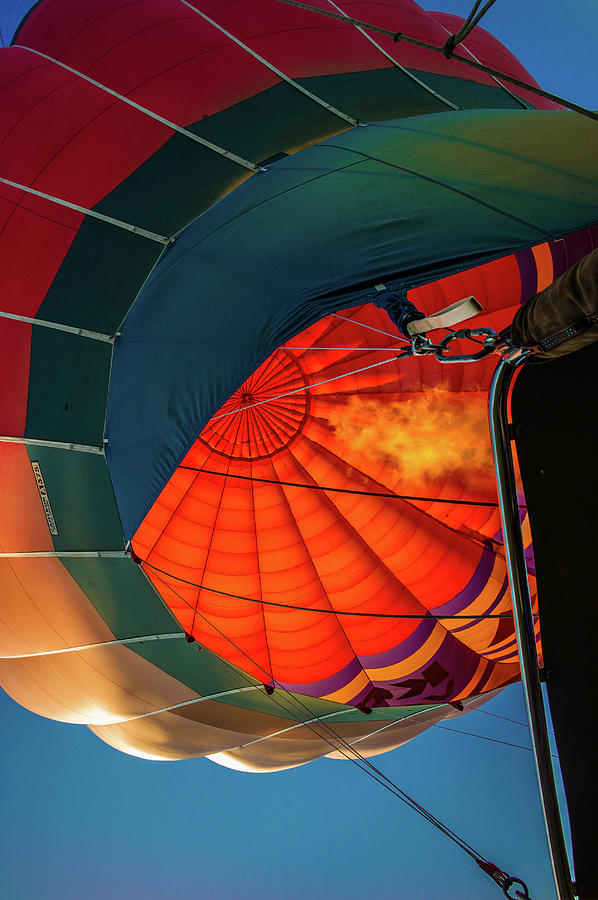 Red Hot Air Balloon Photograph by Judith Barath
