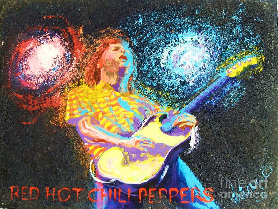 Red Hot Chili Peppers Painting by Vivian Crowhurst