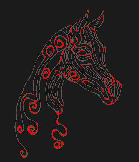 Horse Digital Art - Red Hot by Ellsbeth Page