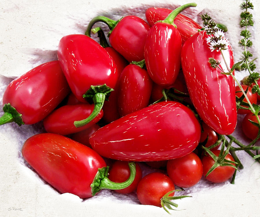Red Hot Jalapeno Peppers Photograph by Shawna Rowe