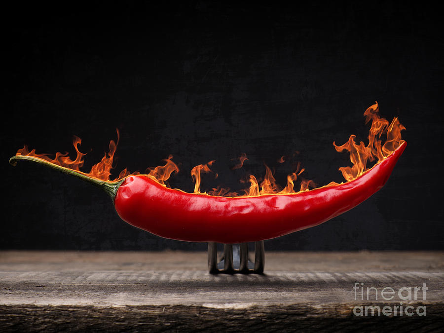 Red hot pepperoni Photograph by Andreas Berheide
