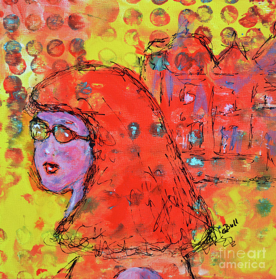 Red Hot Summer Girl Painting by Claire Bull