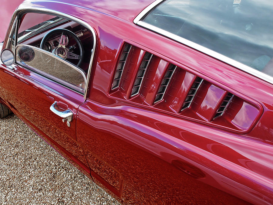 Red Hot Vents - Classic Fastback Mustang Photograph by Gill Billington