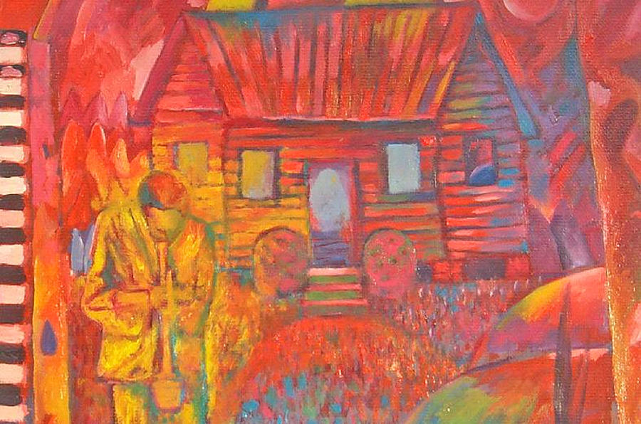 Red House II Painting by Joe Roache
