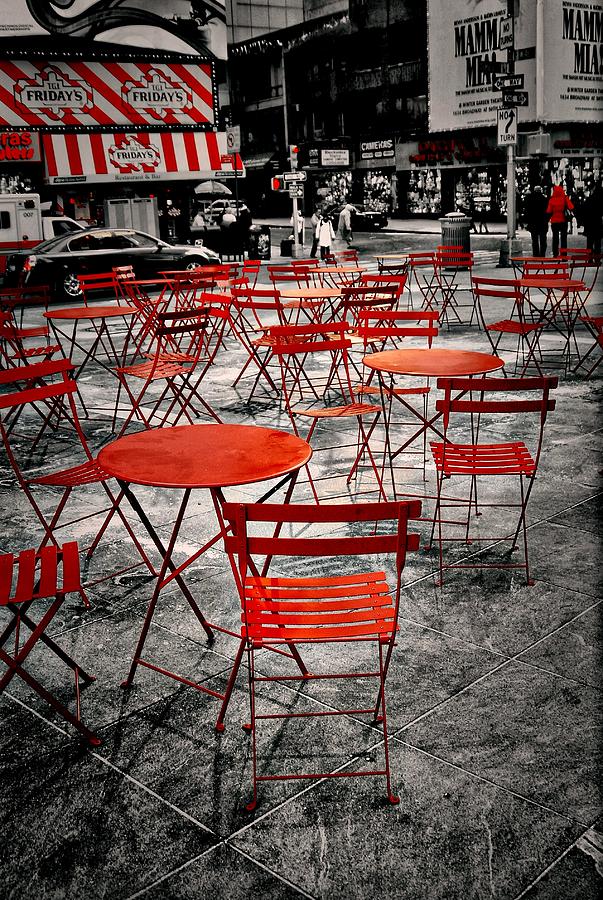Red In My World - New York City Photograph by Angie Tirado