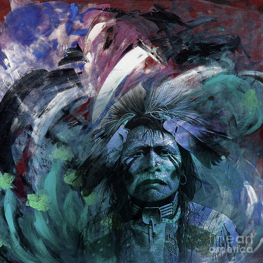 Red Indians 87U Painting by Gull G