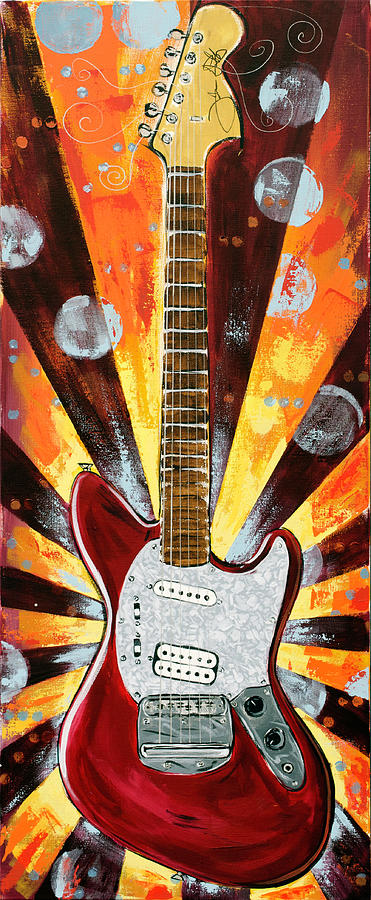 Red Jag-Stang Painting by John Gibbs