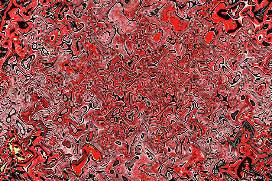 Red Jasper Abstract Digital Art by Tom Janca