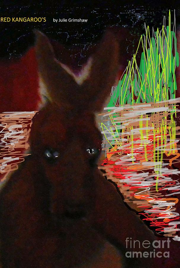 Red Kangaroos Digital Art by Julie Grimshaw