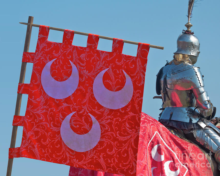 Red Knight Banner of Arms Photograph by Terri Waters