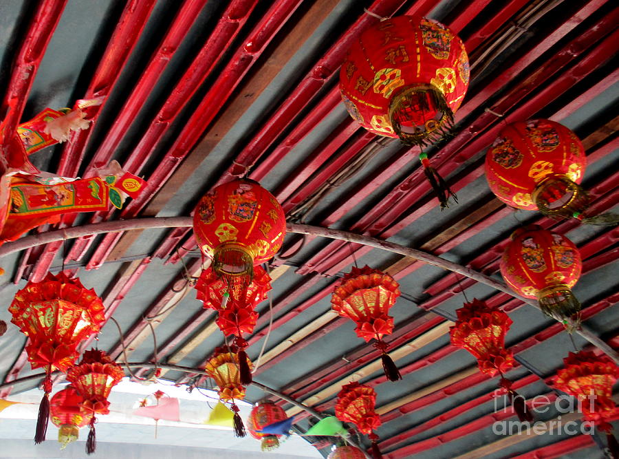 Red Lanterns 1 Photograph by Randall Weidner