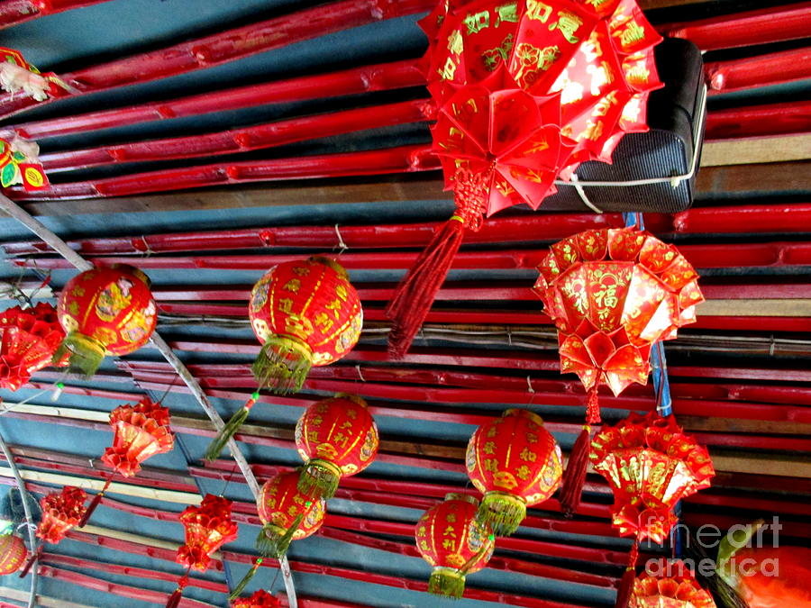 Red Lanterns 3 Photograph by Randall Weidner