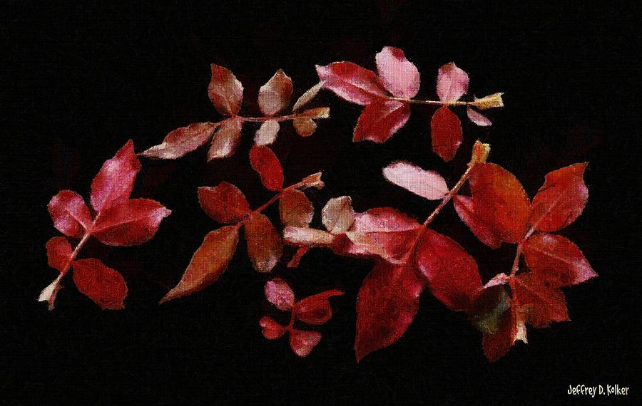 Red Leaves Painting by Jeffrey Kolker