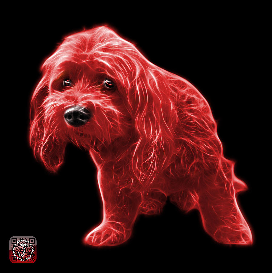 Red Lhasa Apso Pop Art - 5331 - bb Painting by James Ahn