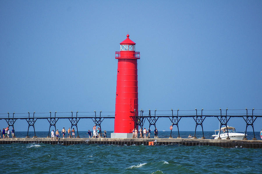 Red Lighthouse Photograph by Art Spectrum