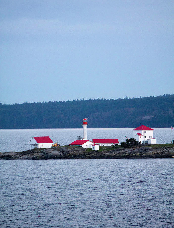 Red Lighthouse Portrait Photograph by Donna L Munro