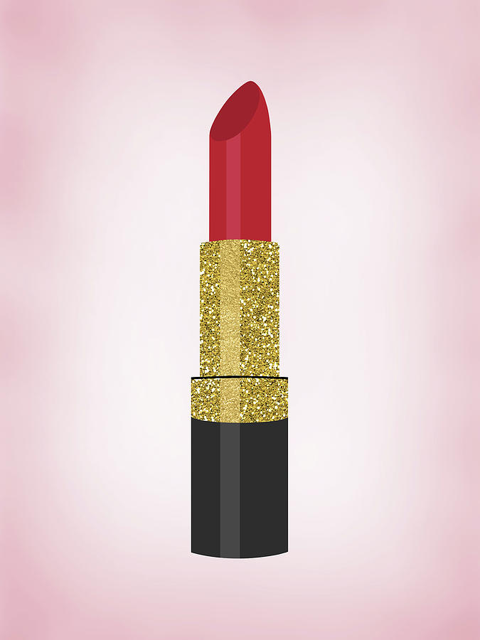 Red Lipstick Digital Art by Flo Karp