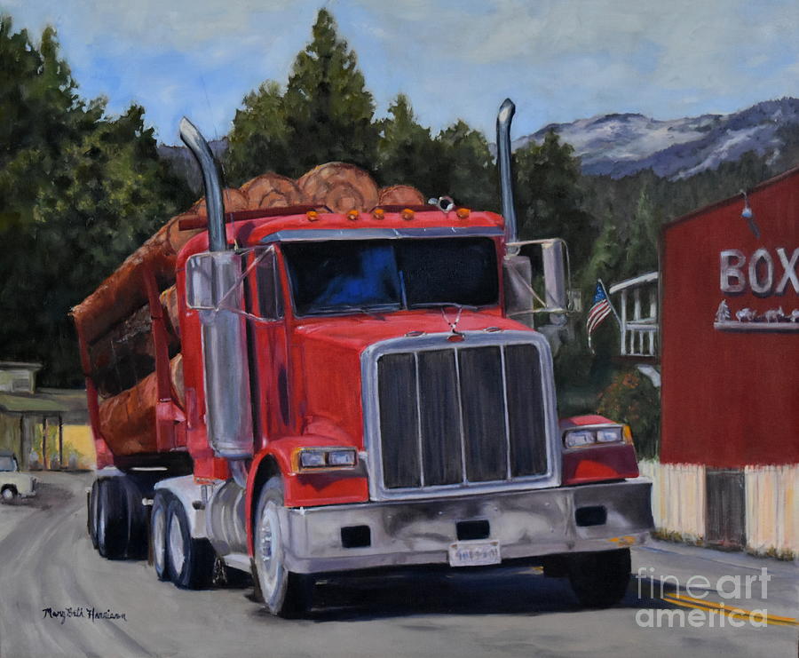 Red Logger Painting