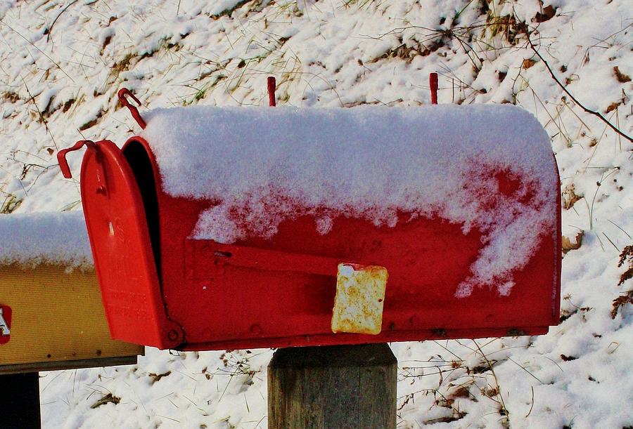 Red Mailbox Photograph by Mesa Teresita