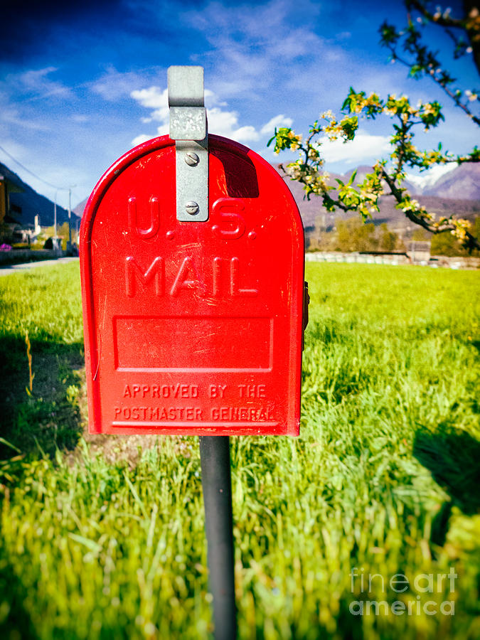 Red mailbox Photograph by Silvia Ganora